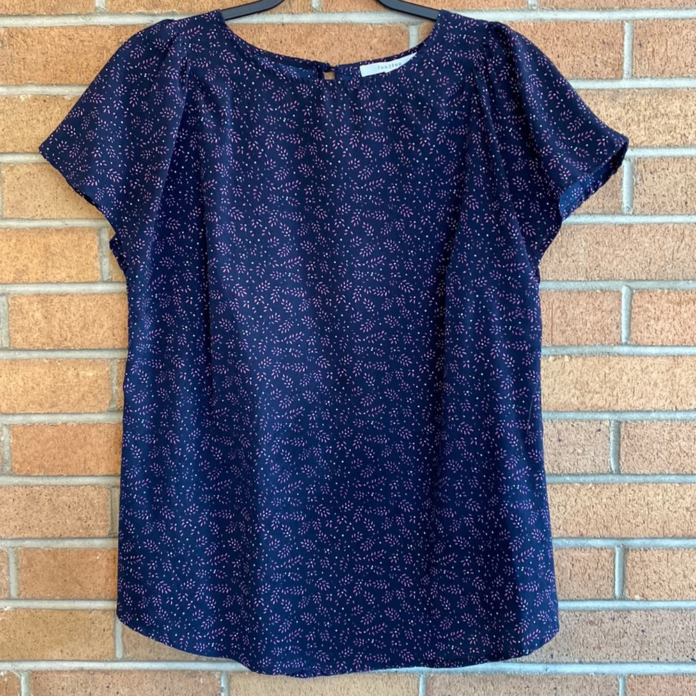 Fun2fun brand navy blouse